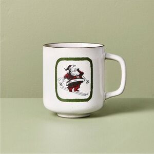 12.5oz Holiday Mug Skiing Santa - Hearth & Hand™ with Magnolia
